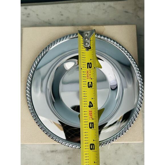 Vintage Doehler-Jarvis (2) Plate Division National Lead Chromeware Plates NIB - Picture 8 of 12